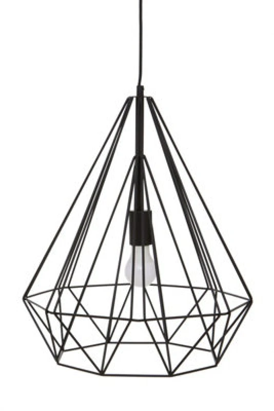 Image of Orsina Wyra Black Conical Pendant Light