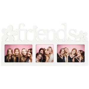 Image of Hama collage, photo frame for photo collages, Montreal (photo frame with love lettering and hearts, for 3 photos, plastic...