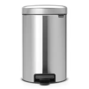 Image of Brabantia New Icon Pedal Bin 12L, Matt Steel