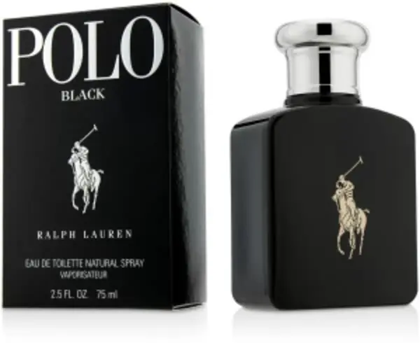 Image of Ralph Lauren Polo Black Eau de Toilette For Him 75ml