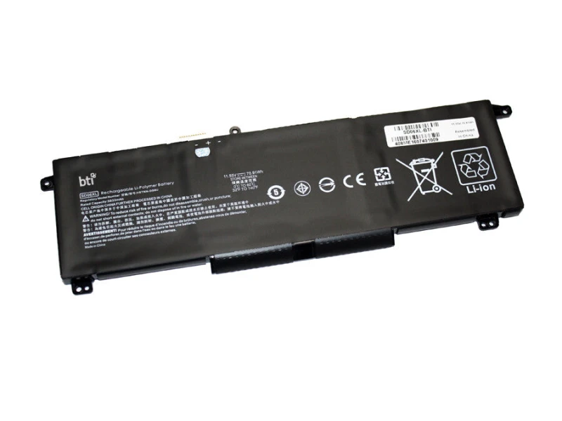Image of BTI HSTNN-DB9U compatible 71Wh 6-cell battery for HP OMEN 15-EK OMEN 1