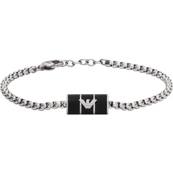 Image of Emporio Armani Gents Emporio Armani Logo Bracelet EGS2920040 - Silver One Size
