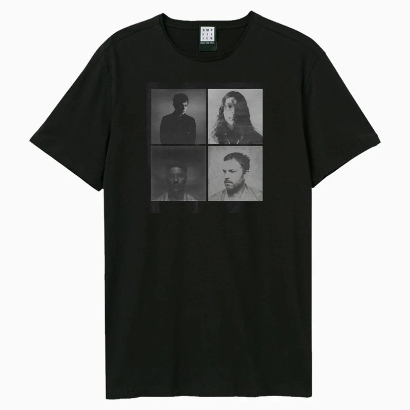 Image of Amplified Amplified Men 4 Faces Kings Of Leon T-Shirt in Black Size: X-Small Black XS Male 5063852071005