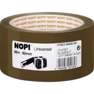 Image of Nopi UNIVERSAL 57953-00000-00 Packaging tape Brown (L x W) 66 m x 50 mm