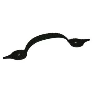 Image of BQ Black Steel Hammered Bow Furniture pull handle Pack of 1