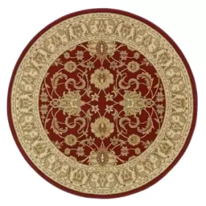 Image of Oriental Weavers Kendra Round Rug Red Gold 45 M 150X150cm