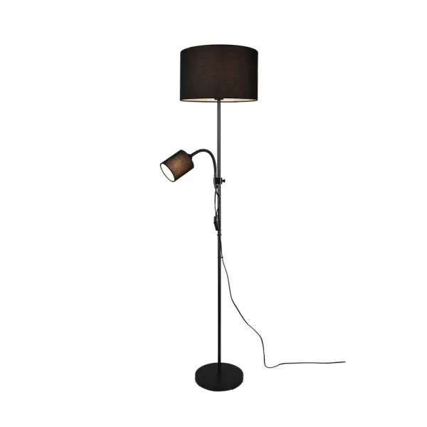 Image of Owen Modern Floor Lamp with Shade Black