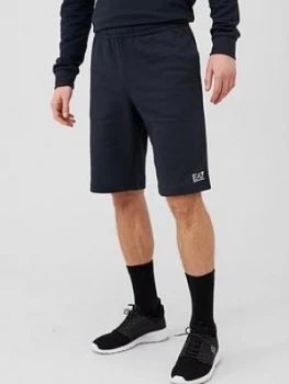 Image of Emporio Armani EA7 Core ID Logo Jersey Shorts Navy Size S Men