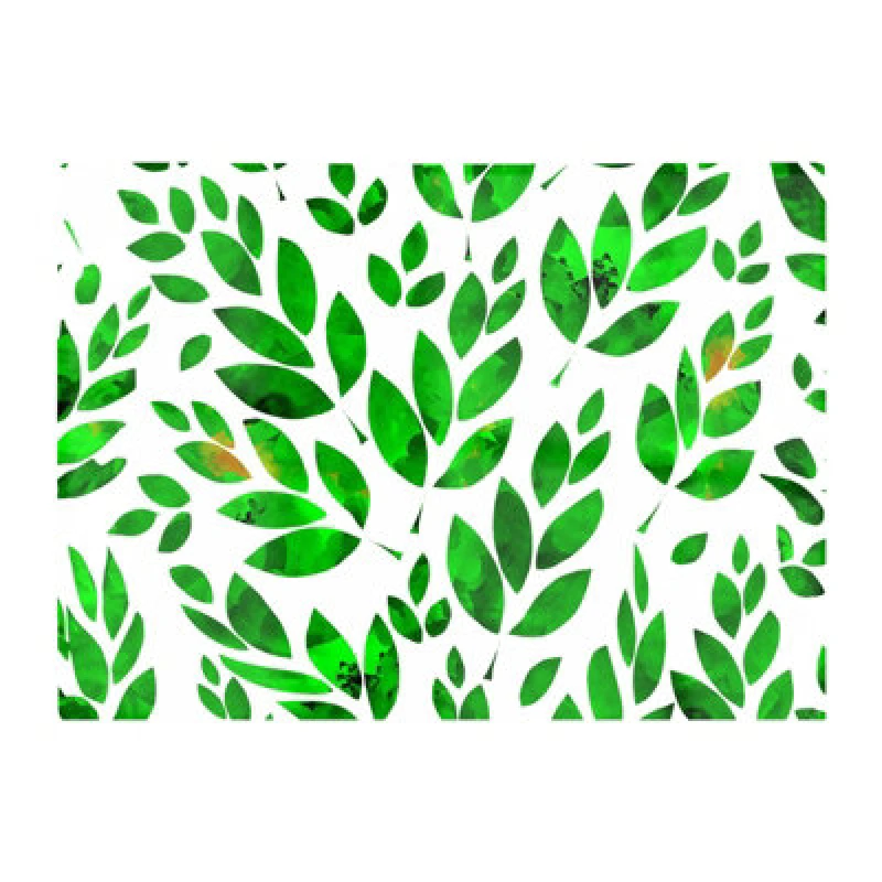 Image of Warren Reed Designer Watercolor Abstract Leaves Glass Chopping Board