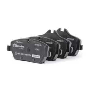 Image of BREMBO Brake pad set XTRA LINE P 06 034X Brake pads,Brake pad set, disc brake BMW,MINI,1 Schragheck (E87),1 Schragheck (E81),1 Coupe (E82)