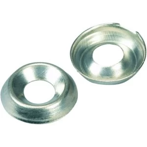 Image of Wickes Nickel Screw Cup Washers - No. 6 Pack of 20