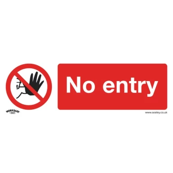 Image of Safety Sign - No Entry - Rigid Plastic