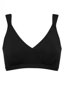 Image of Figleaves Dd+ Comfort Sleep Bra - Charcoal