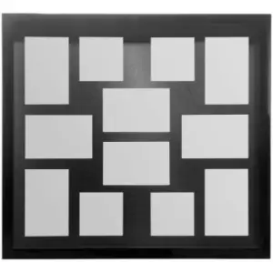 Image of Black 12 Photo Multi Photo Frame - Premier Housewares