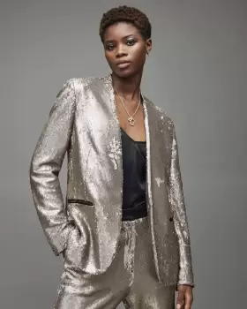 Image of AllSaints Leigh Sequin Blazer