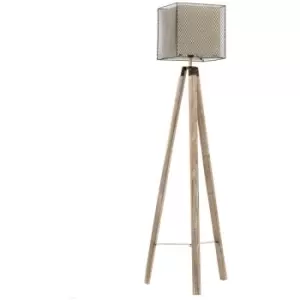 Image of Onli Zazu Tripod Tripod Floor Lamp, Wood