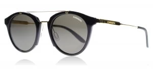 Image of Carrera 126S Sunglasses Shiny Black / Gold Black 6UB 49mm