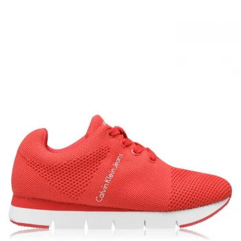 Image of Calvin Klein Jeans Tada Trainers Ladies - Tomato