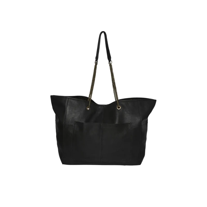Image of Pieces Womens tote Bag Pieces Mala Noir Female TU