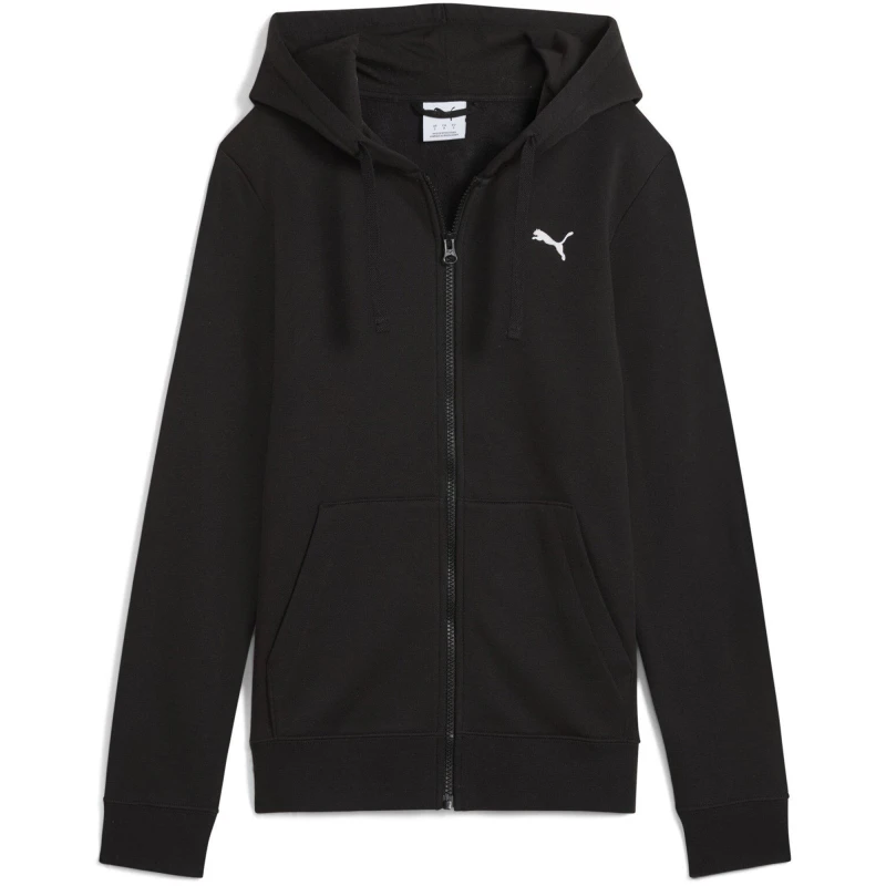 Image of Puma ESSENTIAL Zip-Up Hoodie Black Women XS;S;M;L;XL