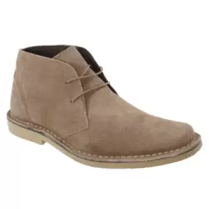 Image of Roamers Mens Real Suede Classic Desert Boots (6 UK) (Sand)