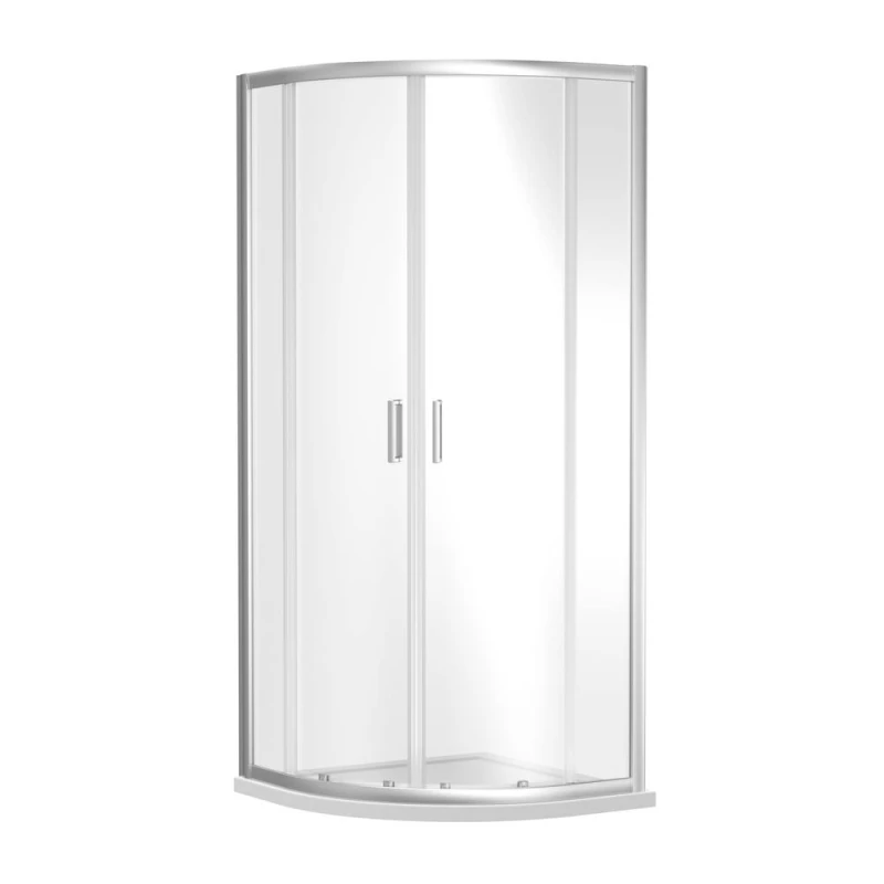 Image of Balterley Quadrant 6mm Toughened Safety Glass Shower Enclosure Chrome 800mm Silver