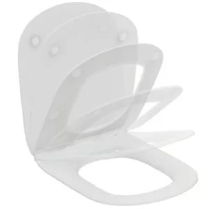 Image of Ideal Standard Tesi White Top Fix Soft Close Toilet Seat