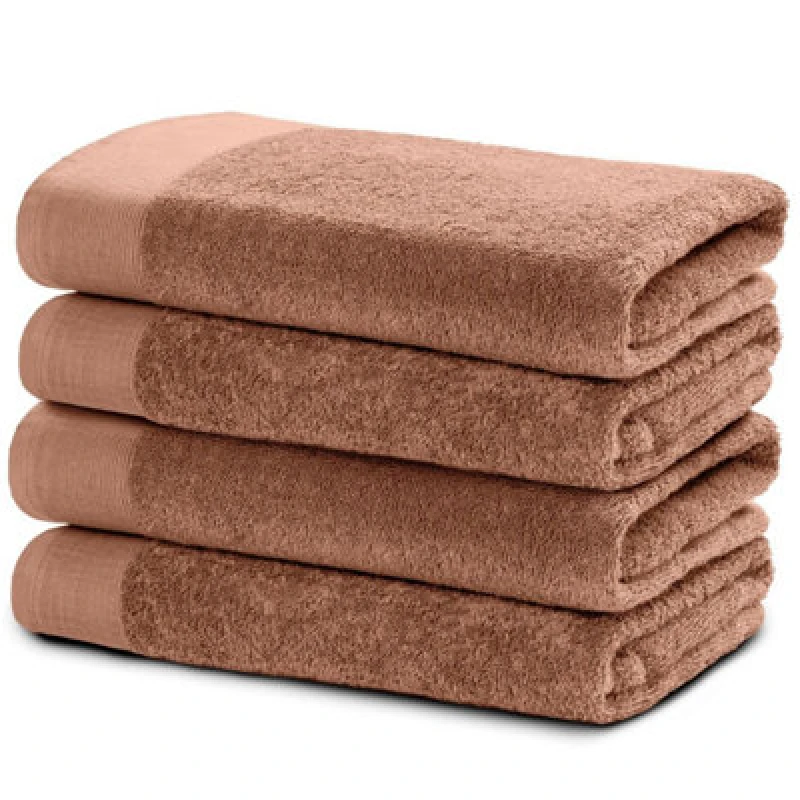Image of Ezysleep Ezysleep Luxe Collection 4 Piece Egyptian Bathsheet Set in Brown Size: Bath Sheet Brown Bath Sheet Unisex 5034567875905