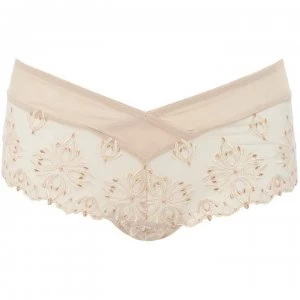 Image of Chantelle Champs Elysees embroidered shorty - Brown