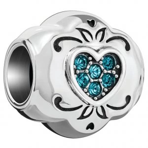 Image of Chamilia Love Heart Blue Charm