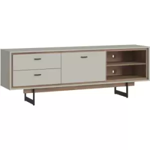 Image of Rivero 1 Door 2 Drawer tv Unit in Grey and Oak