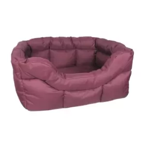 Image of P&L Waterproof Rectangular Extra Large Softee Bed - Burgundy