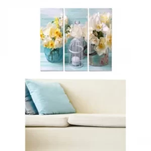 Image of MDF1008657 Multicolor Decorative MDF Painting (3 Pieces)