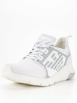 Image of Emporio Armani EA7 A Racer Reflex Runner Trainers White Size 8 Men
