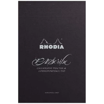 Image of Rhodia PAscribe Calligraphy Carb'On Pad No. 19 Black 60 Sheets