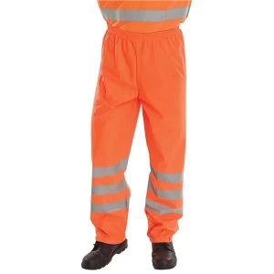 Image of BSeen Over Trousers PU Hi Vis Reflective 4XL Orange Ref PUT471OR4XL Up