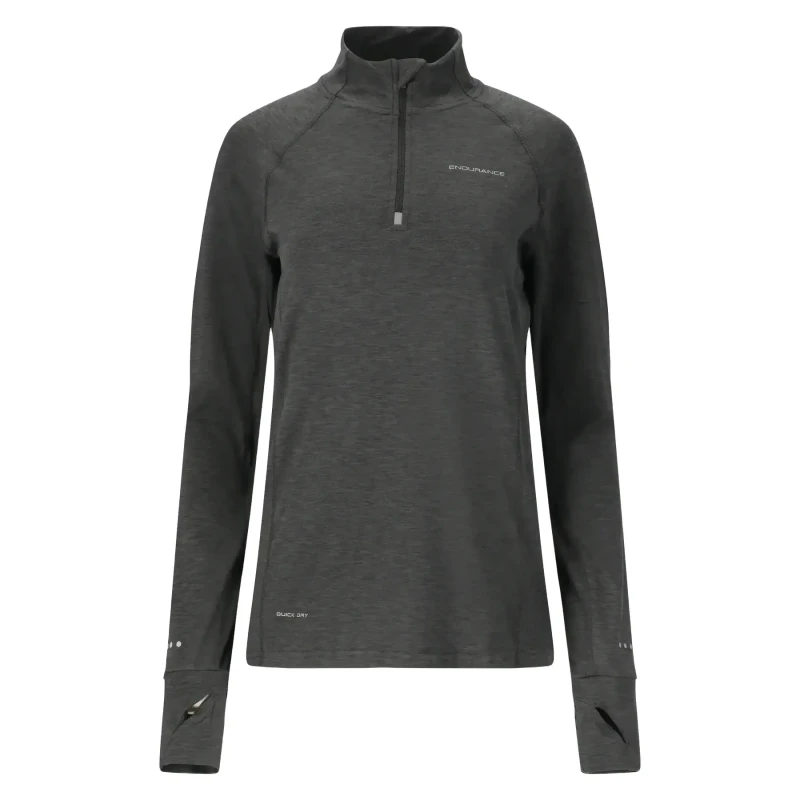 Image of Womens training top Endurance Canna V2.0 Melange Bleu Female 38