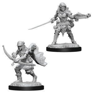 Image of Pathfinder Battles Deep Cuts Unpainted Miniatures (W7) Female Half-Elf Ranger