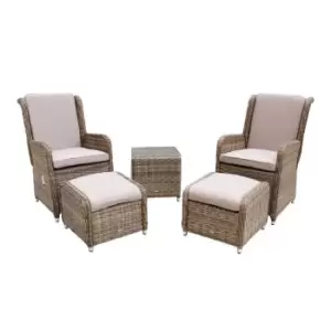 Image of Katie Blake Seville Reclining Lounge Set - Natural