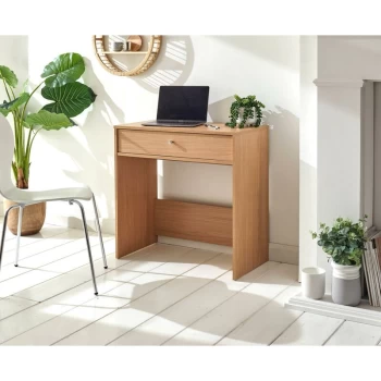 Image of 1 Drawer Desk Oak - Opus