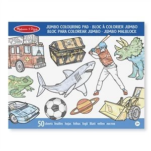 Image of Melissa and Doug Jumbo Coloring Pad Blue