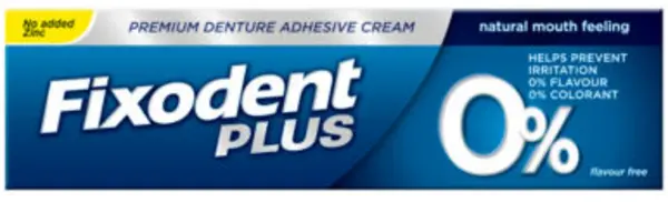 Image of Fixodent Plus Denture Adhesive Toothpaste 40g