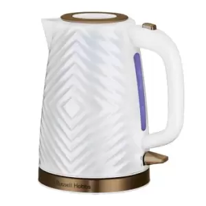 Image of Russell Hobbs 26381 3kW Groove Kettle - White
