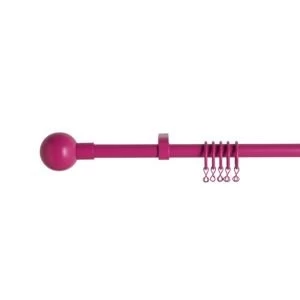 Image of Colours Mikio Fuchsia Extendable Curtain Pole L120 210cm