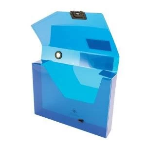 Image of Concord Document Box Polypropylene 60mm Spine A4 Blue 7133 PFL