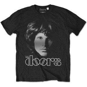 Image of The Doors - Jim Halftone Unisex Medium T-Shirt - Black