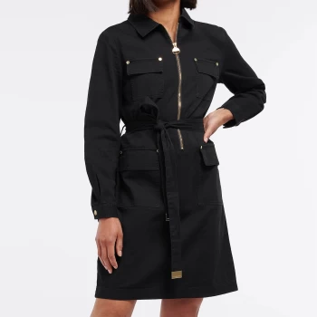 Image of Barbour International Womens Athena Dress - Black - UK 12