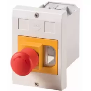 Image of Eaton E-PKZ01-PVT Enclosure Recess mount, + kill switch (L x W x H) 80 x 85 x 129mm Grey, Red, Yellow