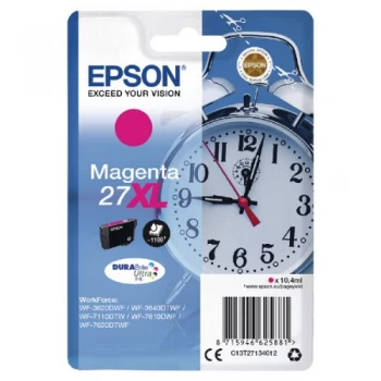 Image of Epson 27XL Alarm Clock Magenta Ink Cartridge