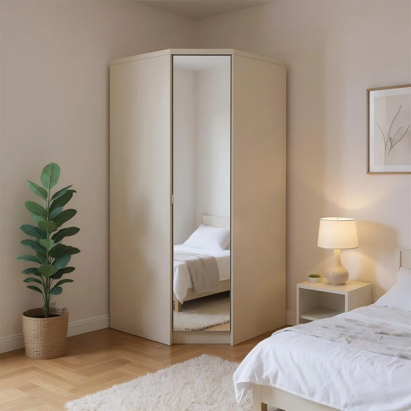 Image of Jack Wills Corner Wardrobe with Mirror Grey unisex Set